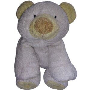 Ty Pluffies Cloud White Polar Bear Stuffed Plush 2002 Pale Yellow Ear Toy